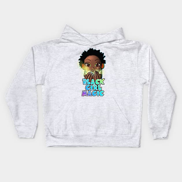 Londyn - Black Girl Magic Kids Hoodie by UrbanAnnaMae